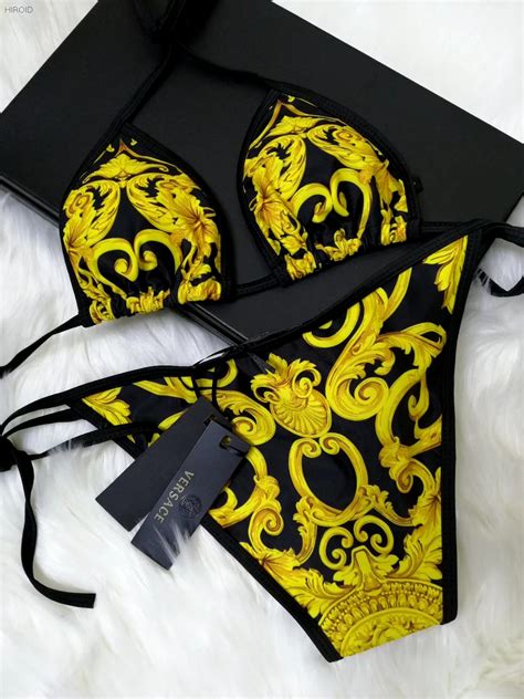 versus versace swimsuit show photos|farfetch Versace bikini.